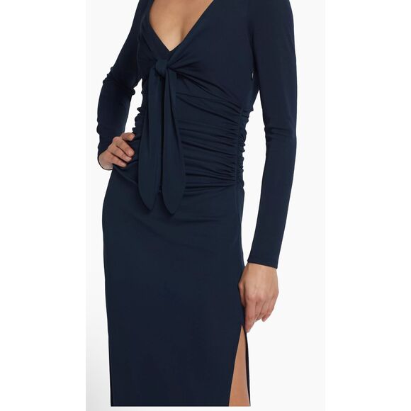 Cinq à Sept Brenna Jersey Tie Midi-Dress US 6 $395 - Picture 3 of 11